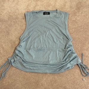 Light blue muscle tank